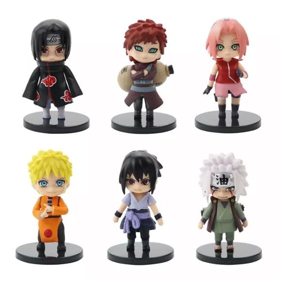 12PCS/SET Naruto Shippuden Figures (Hinata, Sasuke, Itachi, Kakashi, and more) - Picture 4 of 6